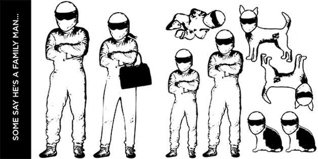 The Stig family stickers