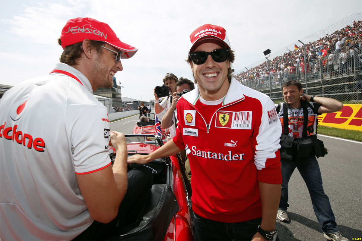 Jenson Button asegura que Alonso no es rival